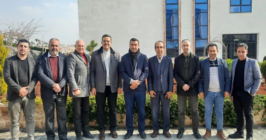 وفد من جامعة الشهباء الخاصة يزور جامعة المعارف للعلوم التطبيقية