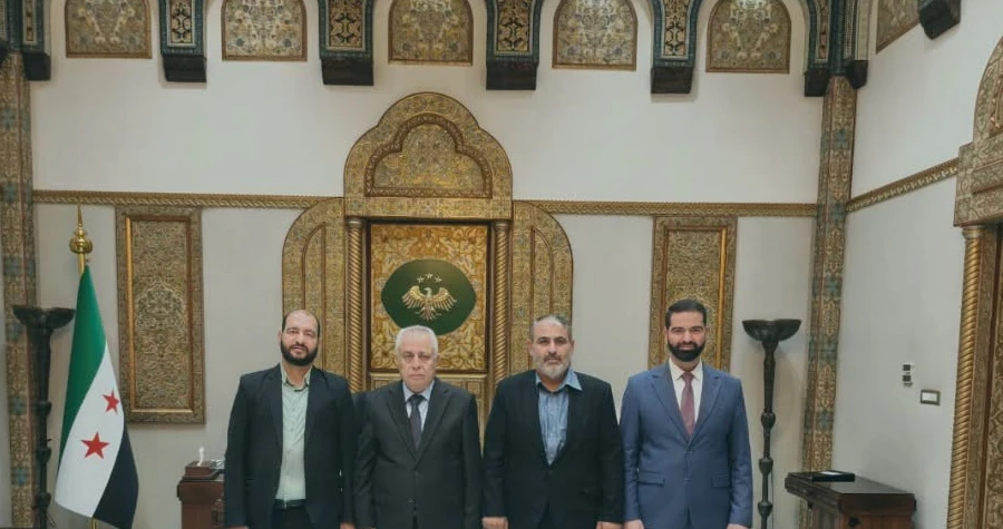 رئيس جامعة الزهراء يهنئ رئيس مجلس الشعب بتسلمه مهامه ويبحثان سبل التعاون المشترك