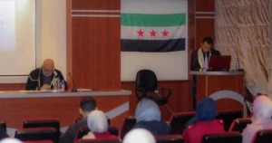 منح الباحث صالح فرج الأحمد درجة الماجستير في قسم الكيمياء