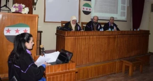 منح الباحثة راما مظهر عبدو درجة الماجستير في اللغة الإنكليزية