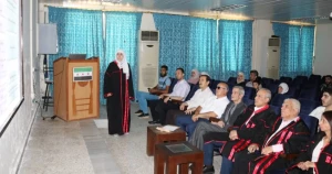 منح الباحثة رفاه الخراز درجة الماجستير في الهندسة الزراعية
