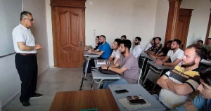 لقاء حواري مع طلاب جامعة إيبلا العاملين في المجال الإنساني والتطوعي
