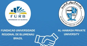 جامعة الحواش الخاصة توقع اتفاقية تعاون أكاديمي مع جامعة بلوميناو البرازيلية